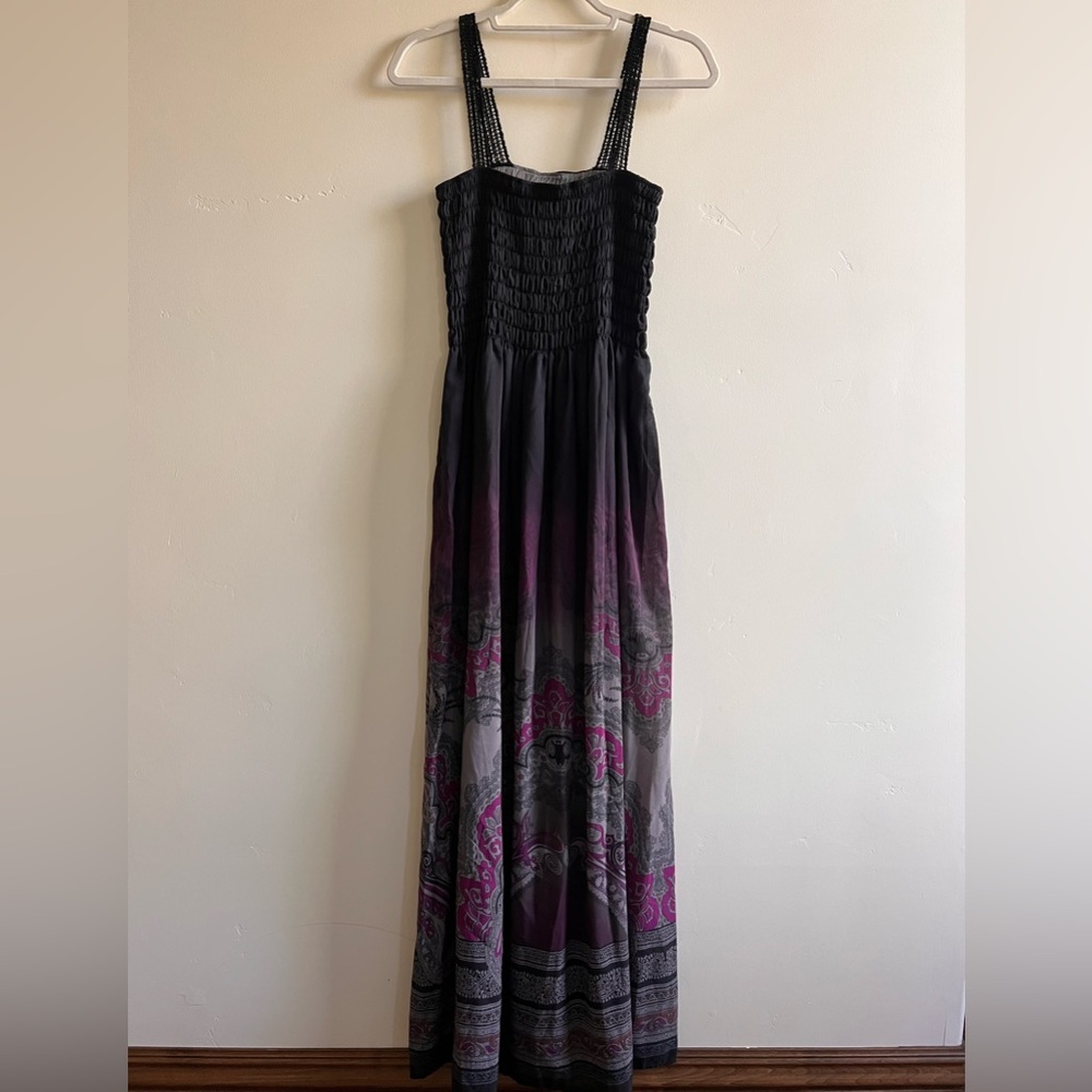 Free People Black and Purple Women's Dress